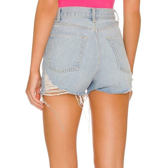 Lovers + Friends Austin Super High Rise Cut Off Denim Shorts in Miami - Picture 3 of 10